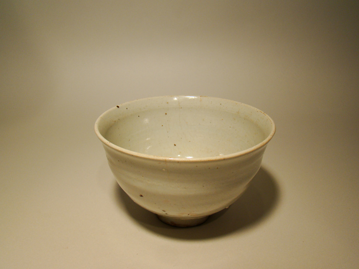李朝白磁茶碗 李朝分院