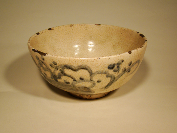 太白手 陶胎染付 輪花 筒盃 盃 ぐい呑み 古美術 古道具 アンティーク