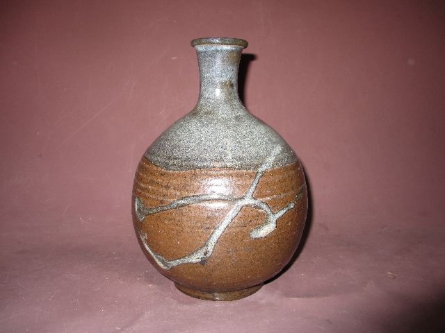 大徳利 会津本郷焼 古作 民芸 民藝 インテリア 飾り 蓋つき ギャラリー