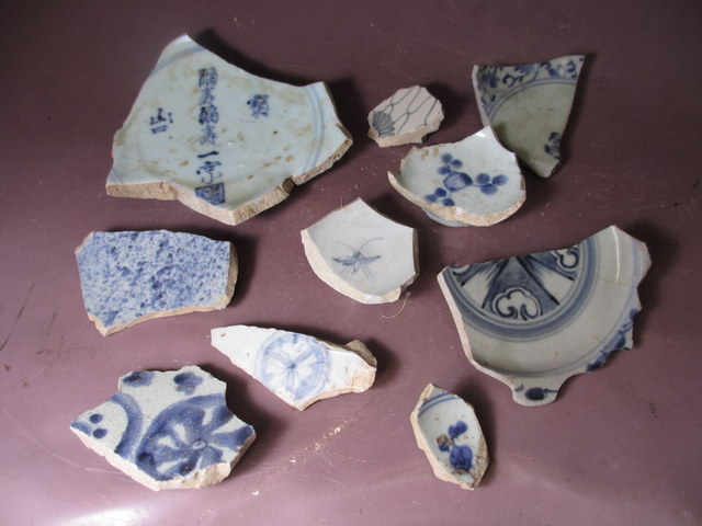 イ】〜【ヨ】 初期伊万里 陶片55点 掛の谷窯 まとめ売り 古伊万里 古