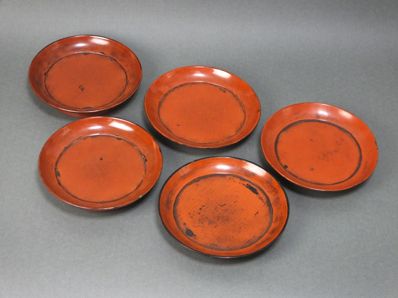 古童 - 根来 椿皿 五客組 | 古美術品専門サイト fufufufu.com