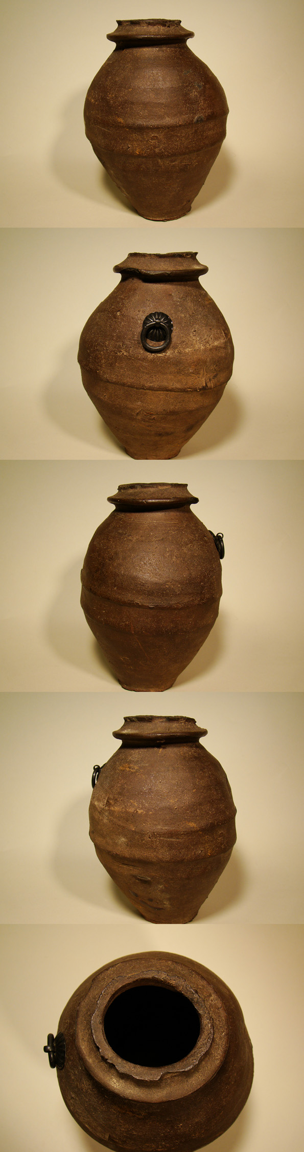 古美術品 時代 掛花入 南蛮蓑文虫 南蛮花入 南蛮粽花入 茶道具 古陶