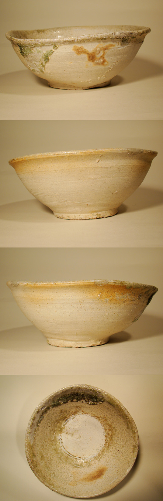 山茶碗 美濃 白瓷 灰釉 古窯 古陶 古美術 埋蔵文化財