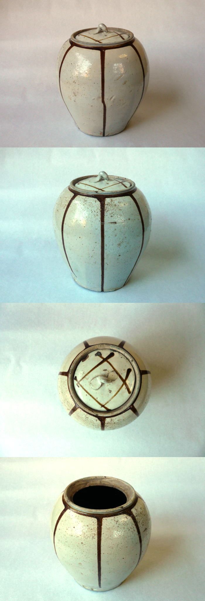 掛け分け壺 糸切高台 丹波!? 骨董品 逸品 掛け分け壺 糸切