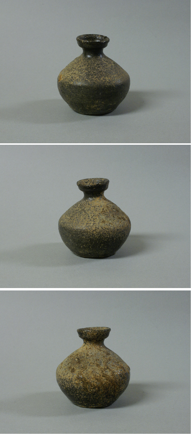 朝鮮美術 須恵器 新羅土器 新羅無細土 壷 C R9089 朝鮮美術 須恵器