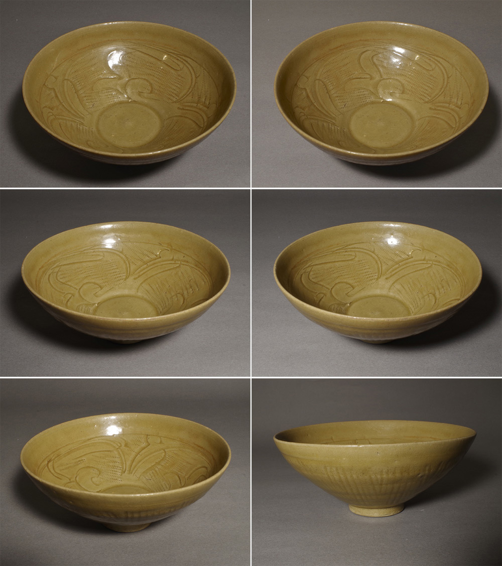 宋から元時代 青磁 龍泉窯刻花文壺　蓋付き　一対　茶入　茶道具(A-83) 宋から元時代 青磁 龍泉窯刻花文壺 蓋付き 一対 茶入 茶道具(