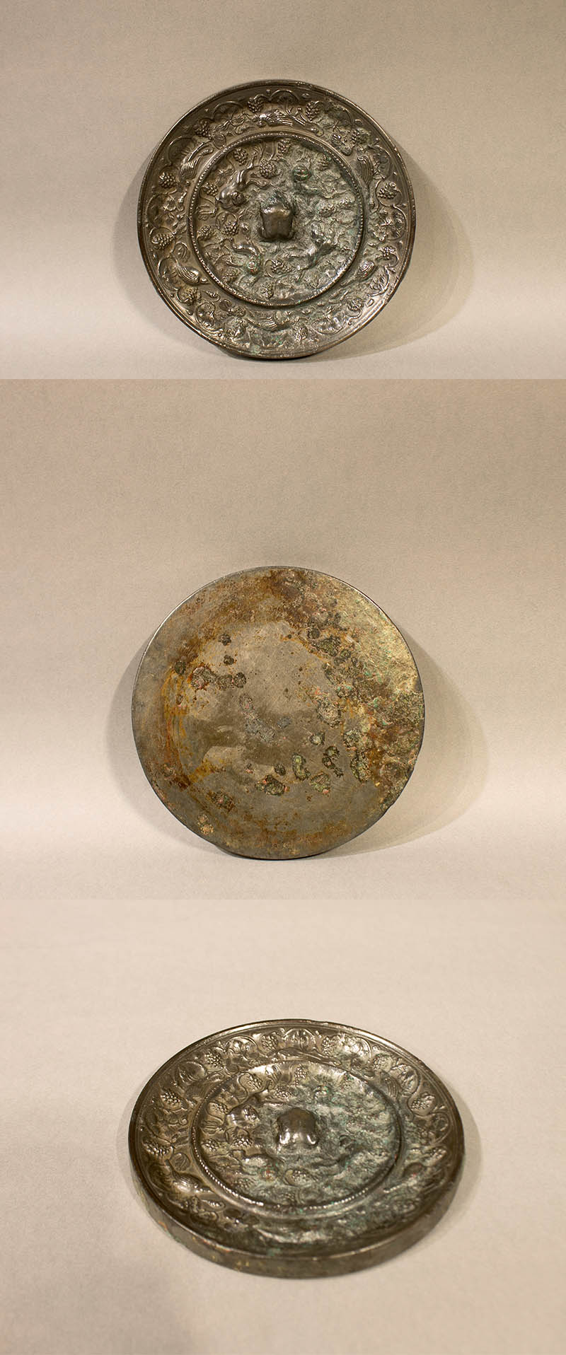 古美術 吉戸 - 唐時代 海獣葡萄銅鏡 | 古美術品専門サイト fufufufu.com