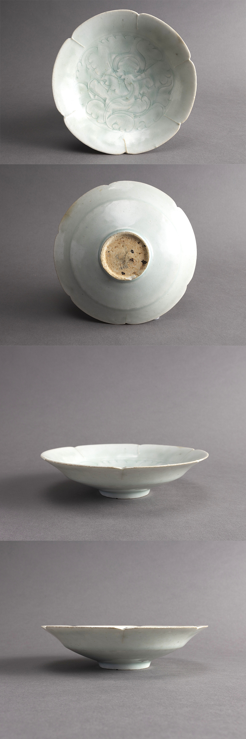 中国美術宋時代青白磁影青瓜形香合蓋物茶道具時代唐物古物古玩