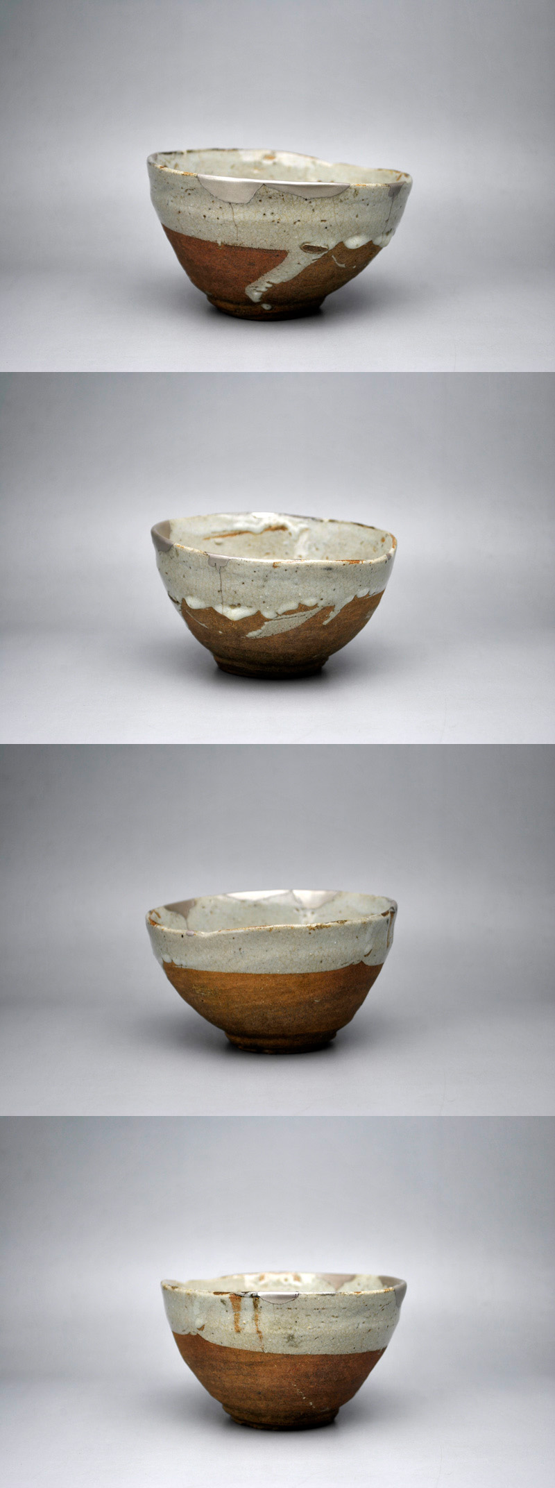 古唐津 皮鯨 向付 呼継2片 古唐津 皮鯨 向付 呼継2片 古唐津 皮鯨 向