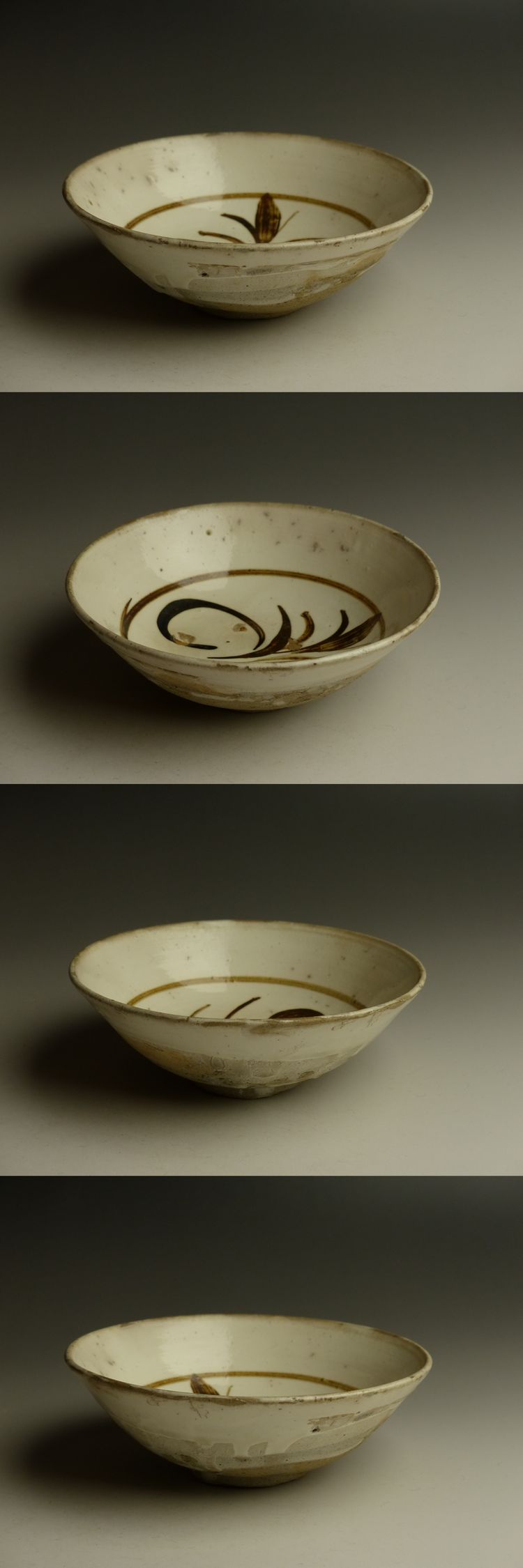 古美術 猫 - 磁州窯鉄絵花文碗 | 古美術品専門サイト fufufufu.com