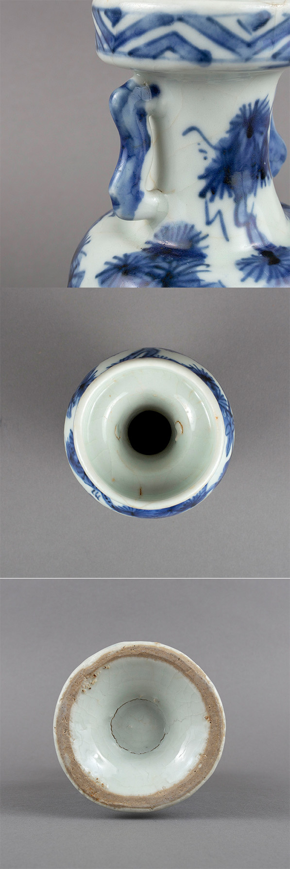 古美術 吉戸 - 明時代 古染付双耳瓶 | 古美術品専門サイト fufufufu.com