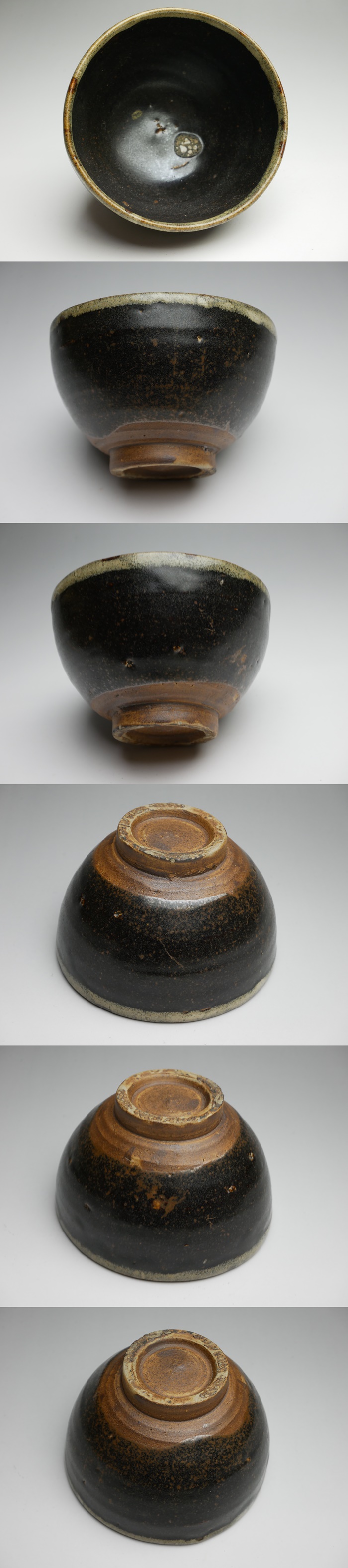 古美術 猫 - 黒い尾呂茶碗 | 古美術品専門サイト fufufufu.com