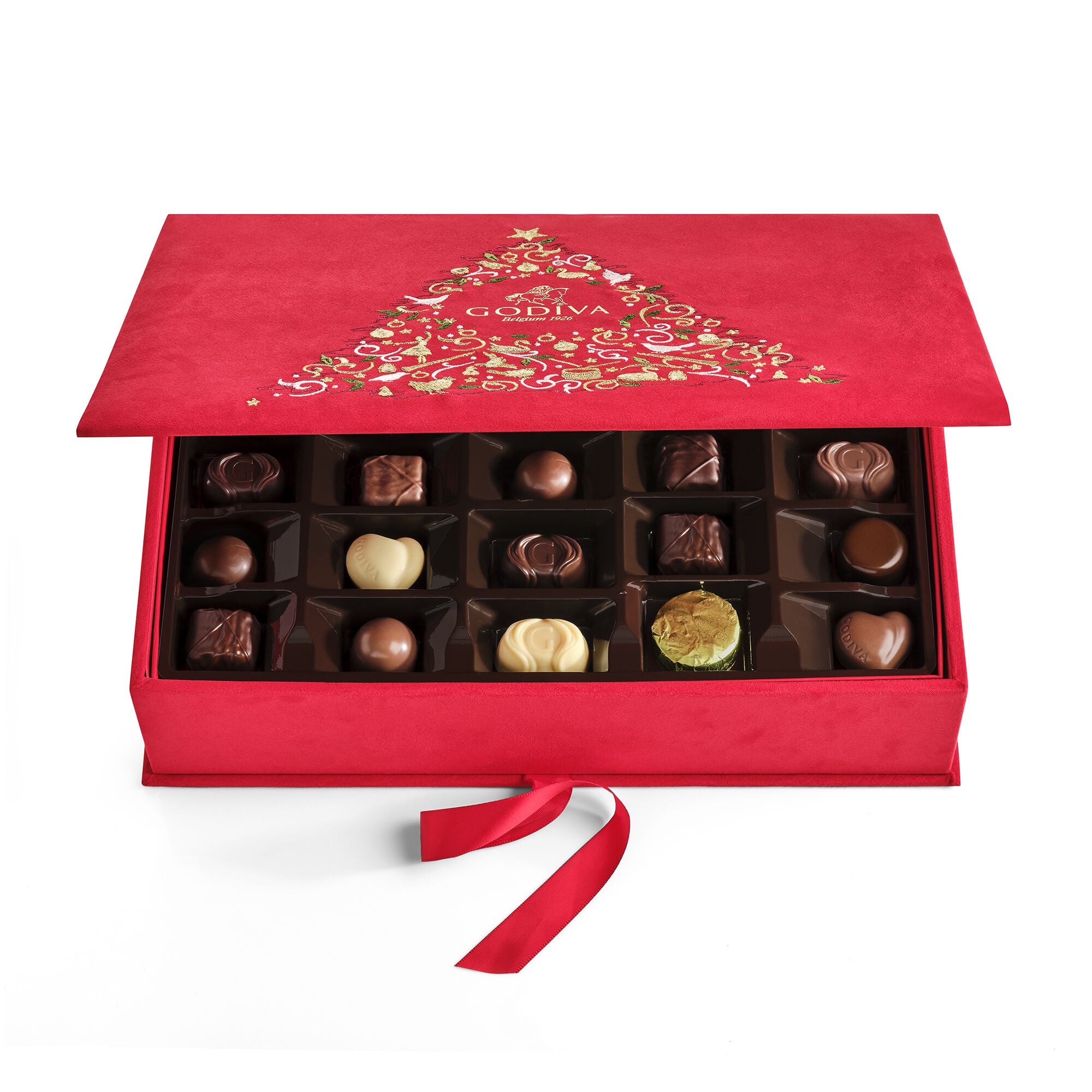 Holiday Luxury Chocolate Gift Box, 50 pc. | GODIVA – GODIVA
