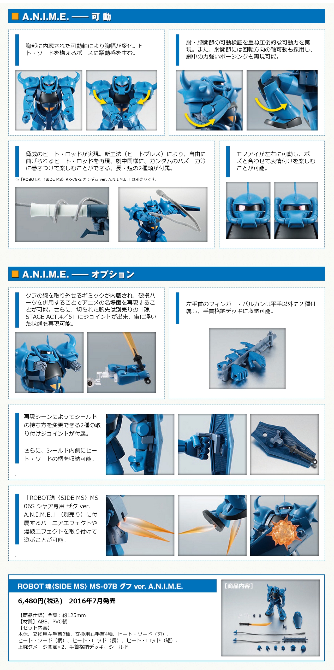 Robot Spirits (Side MS) MS-07B GOUF Ver. A.N.I.M.E. Full Official