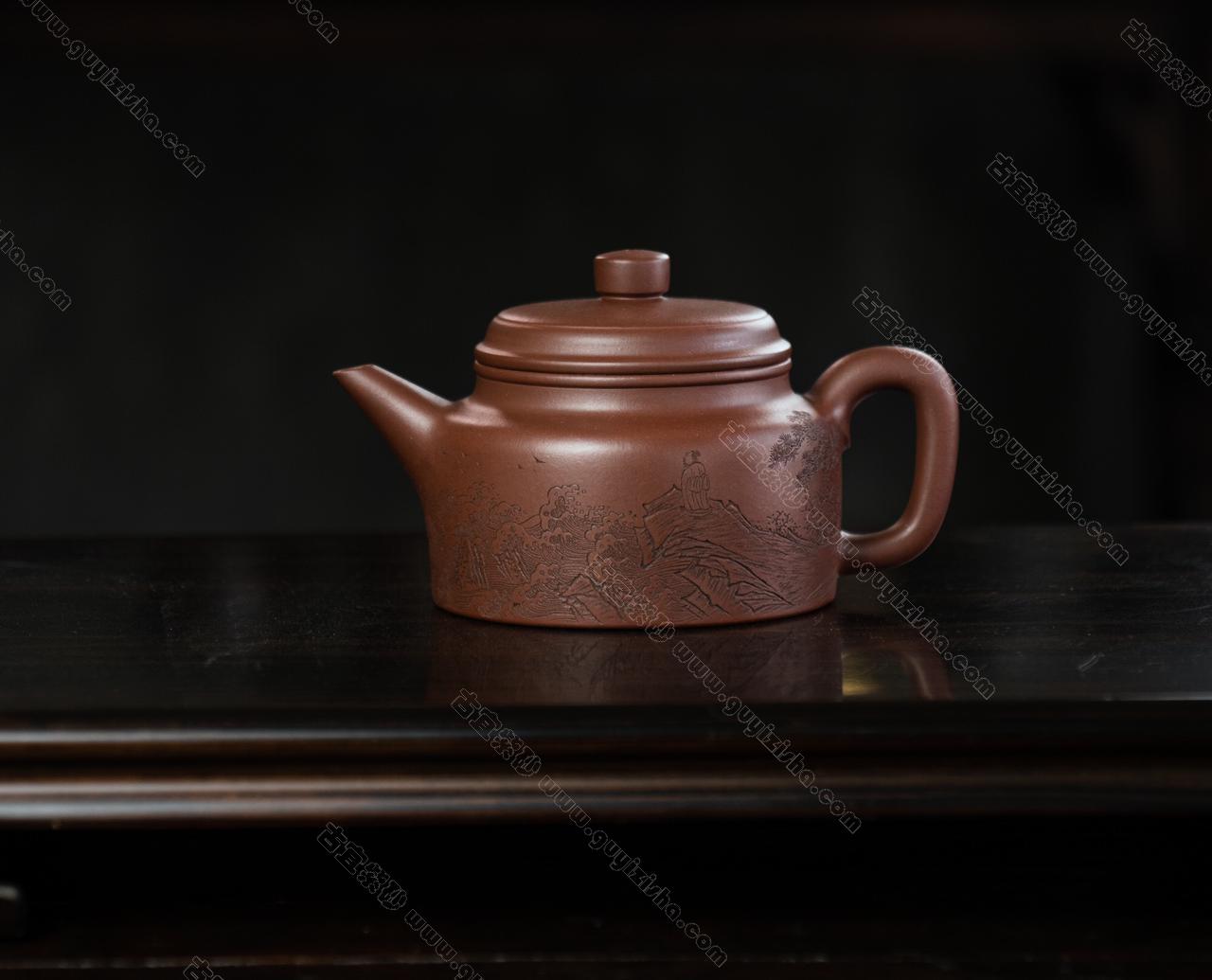 全手工剑流德钟|正品袁德波紫砂壶价格|紫泥500CC