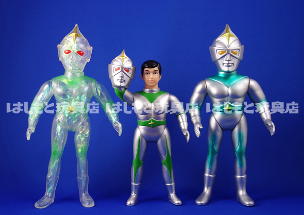 キンダー「ミラーマン」登場怪獣（ブルマァク復刻）ソフビフィギュア