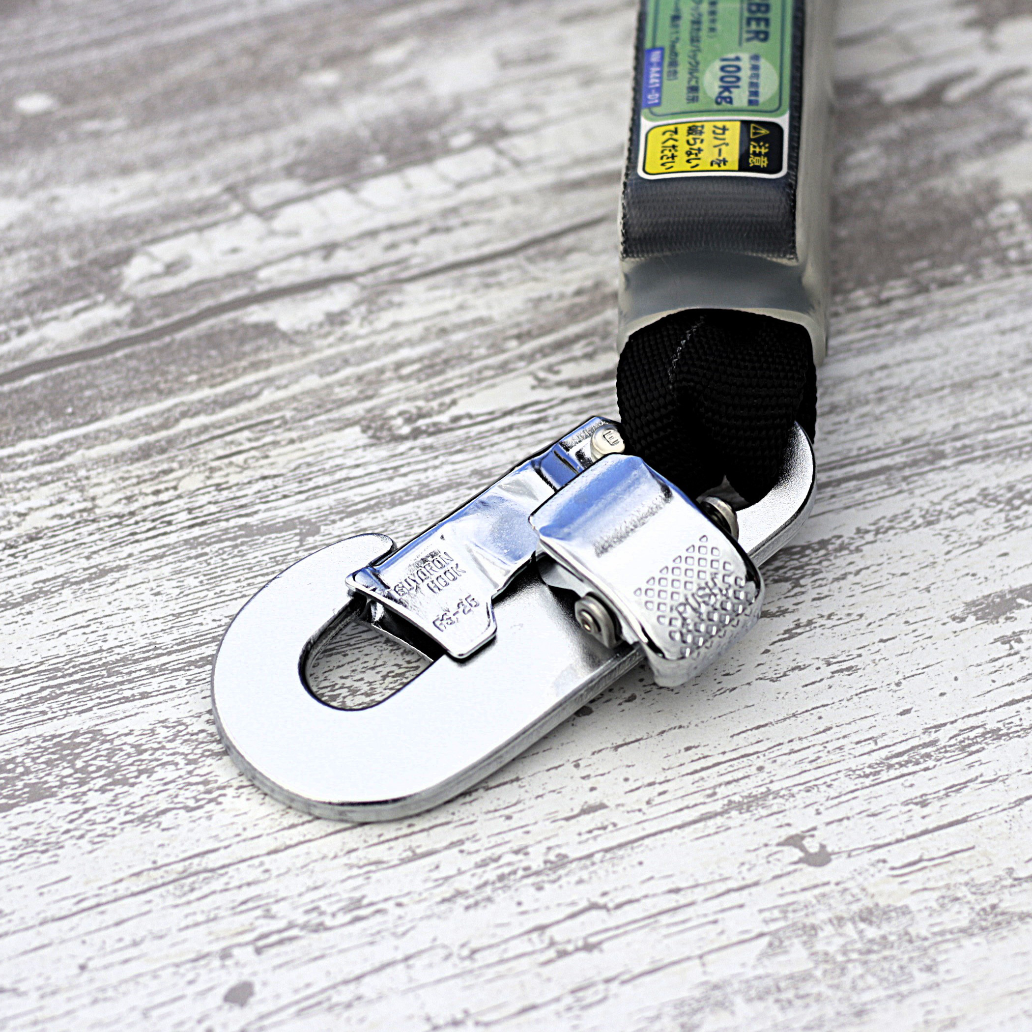 胴ベルト腰用 2丁掛け用ランヤード ノビロン 【脱着】 TBL-NV99-BK-BP