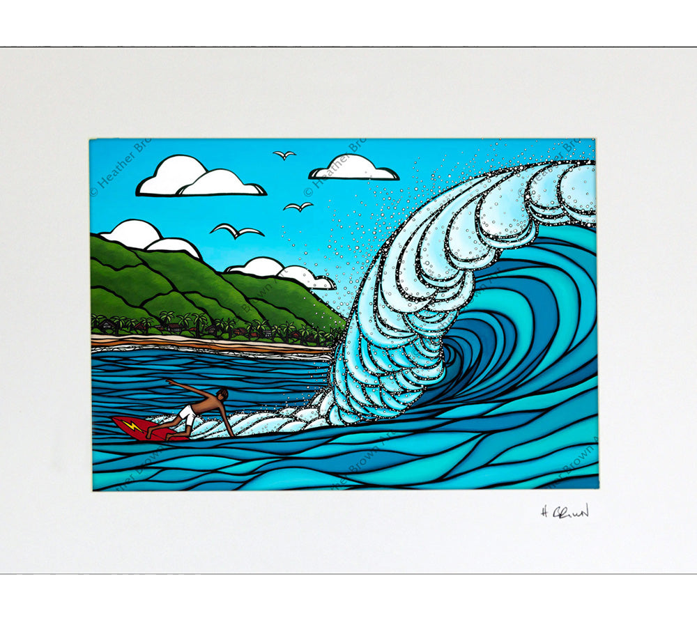 こ*つ様 【未開封】Heather Brown サーフィンアート 絵画 絵 ハワ こ