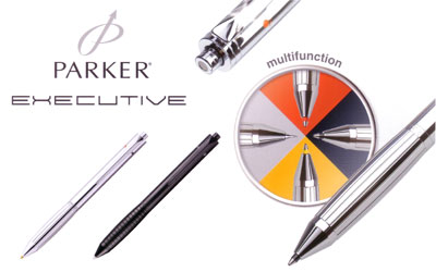 Parker Executive マットブラック 多機能ペン エグゼクティブ