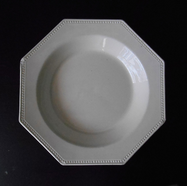 モントロー窯 1820年頃 枯れ果てたオクトゴナル 大皿 モントロー窯