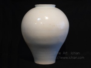 白磁辰砂鳥文面取壺壺アンティーク李朝