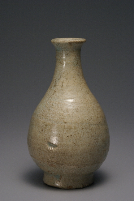 李朝白磁井戸手徳利