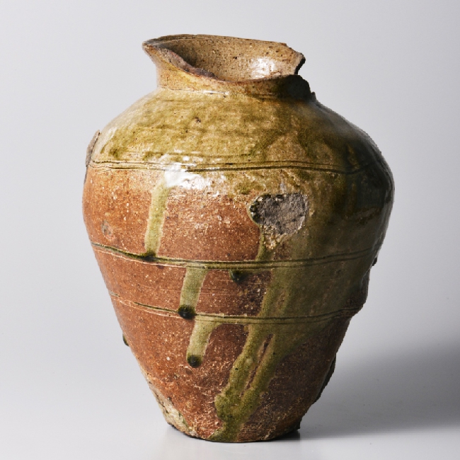 古常滑破れ壷 室町時代 古丹波 古備前 花器 大久保裕司 秦秀雄 白洲