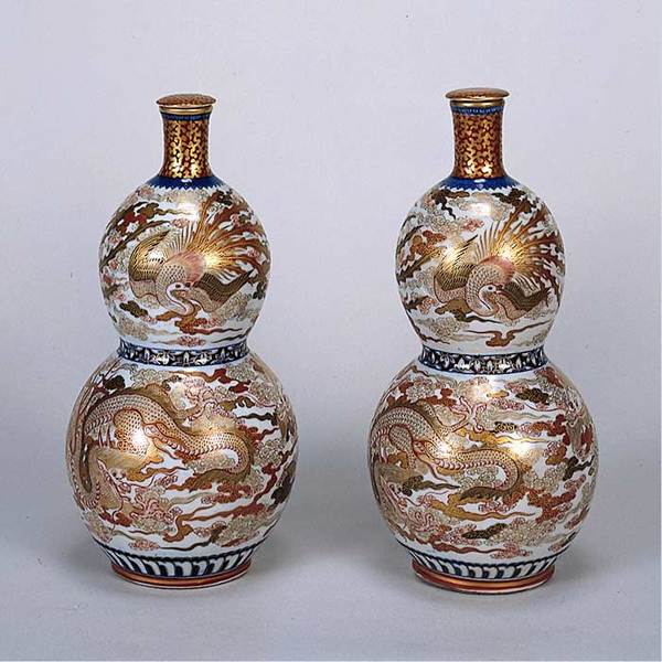 伊万里焼瑠璃釉龍に鳳凰図大皿 [B31626] 伊万里焼瑠璃釉龍に鳳凰図大皿