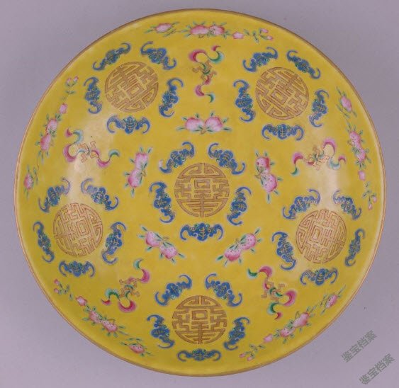 清代の同治 五彩粉彩博古図査義興鼎 花提梁やかん 急須 現代工芸品 清