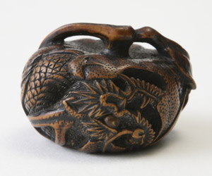 龍ちゃん様 根付 龍 根付け 江戸時代 骨董古美術 提げ物 龍ちゃん様