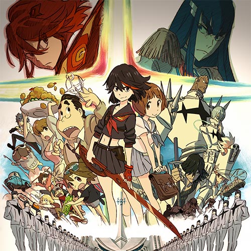 キルラキル スタッフサイン入り複製色紙 全巻購入特典 KILL la KILL