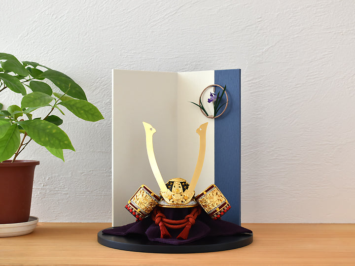 五月人形 兜 / 朝比奈朔太郎 / 禅zen A（紫裾濃威） / おしゃれ