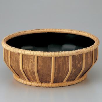 伏見籠炭斗 竹皮 圓能斎好写【販売】-茶道具は京都しみず孔昌堂