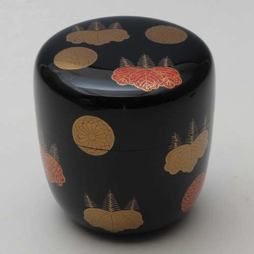 黒中棗 高台寺蒔絵【販売】-茶道具は京都しみず孔昌堂