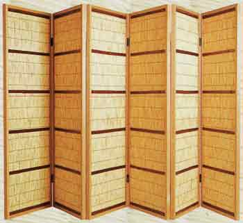 花寄屏風 四枚折【販売】-茶道具は京都しみず孔昌堂