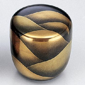 大棗 遠山蒔絵 内銀地【販売】-茶道具は京都しみず孔昌堂