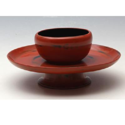 乾漆 根来塗 天目台【販売】-茶道具は京都しみず孔昌堂