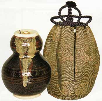 茶入 春慶瓢箪 初代藤四郎 中興名物写【販売】-茶道具は京都しみず孔昌堂