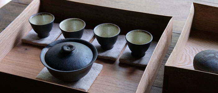 加藤良行木工オーバルトレー盆