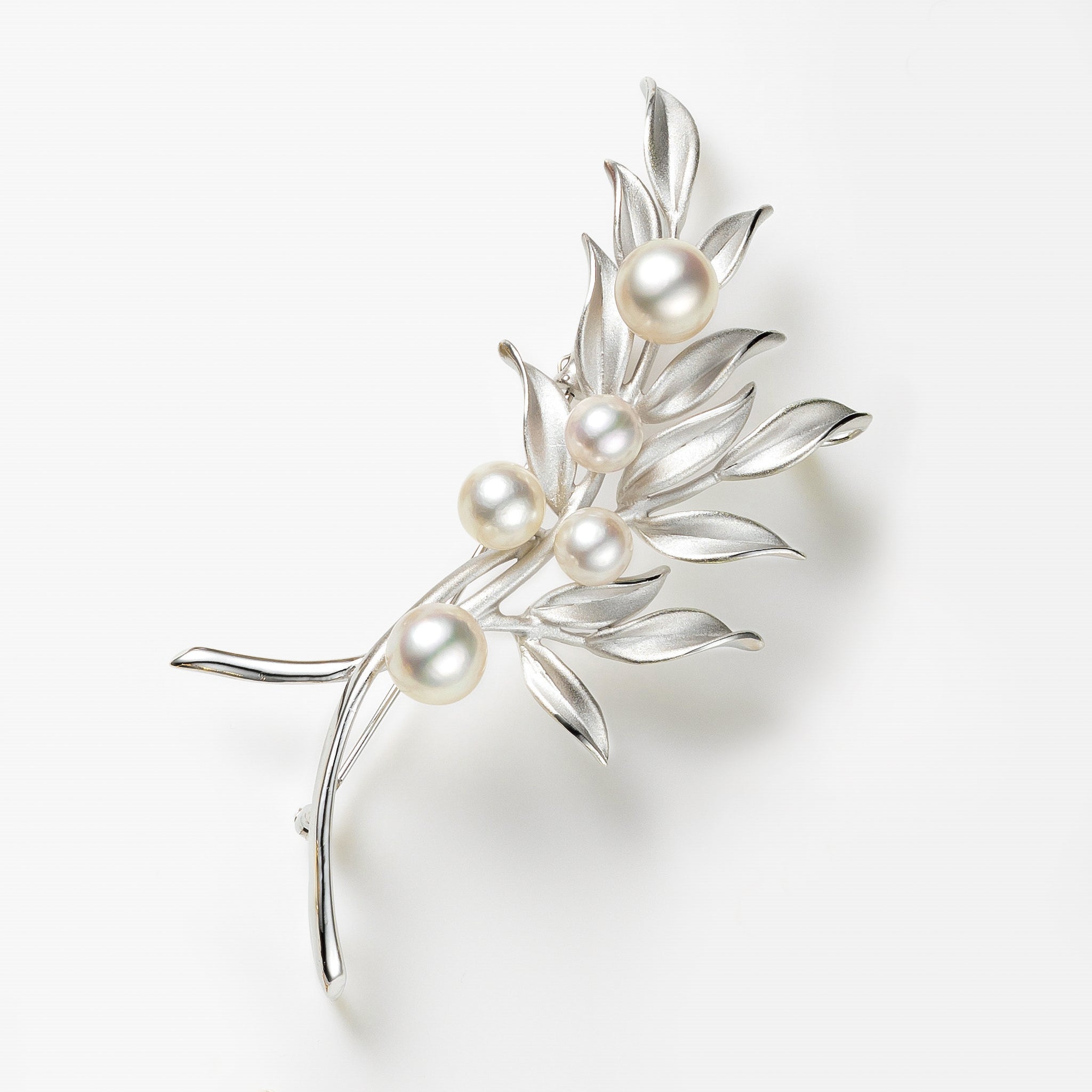 アコヤパール ブローチ 13珠 直径7mm シルバー金具 スターリング