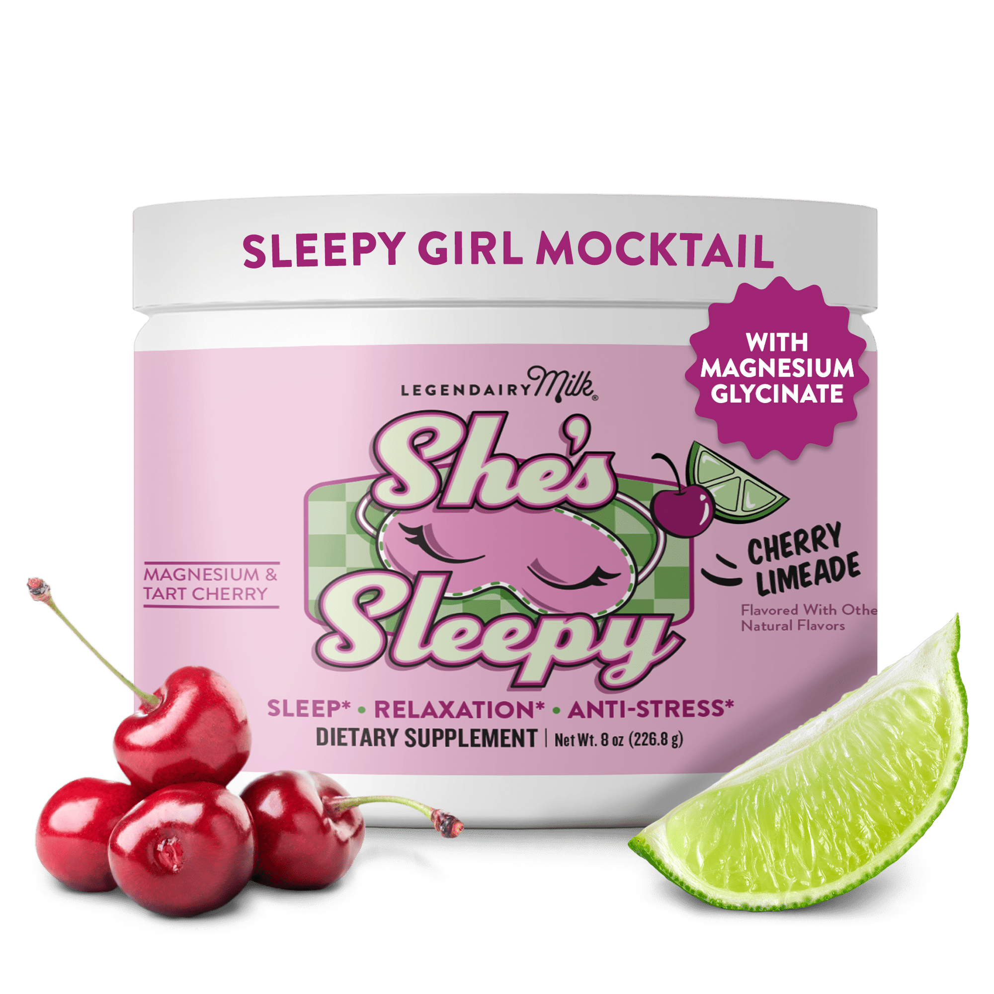 She's Sleepy Magnesium Glycinate Sleep Aid Powder – Legendairy Milk