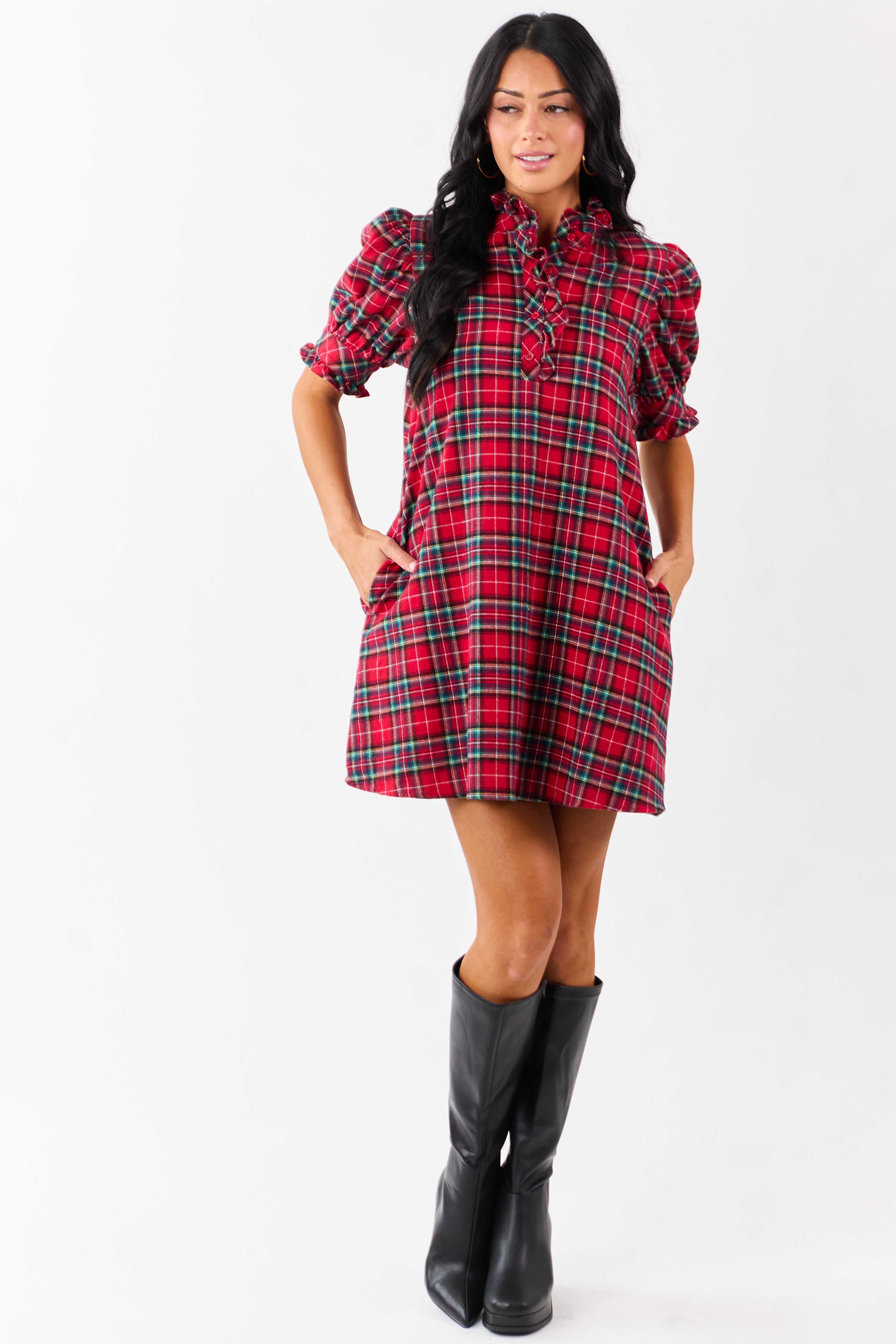 Entro-Pomegranate-Cotton-Plaid