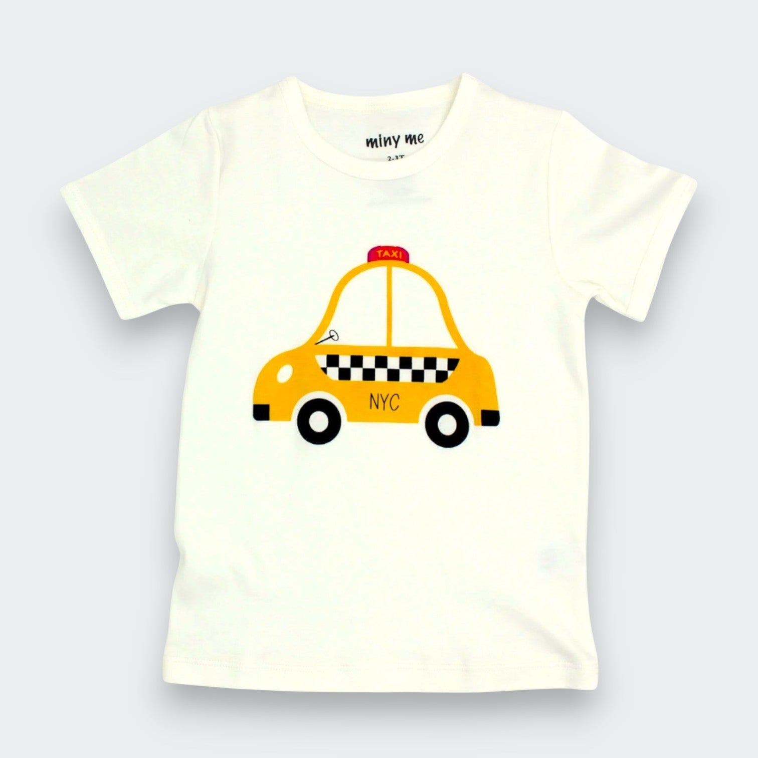 Organic Pima Cotton New York Taxi Tee in White – Little Moony