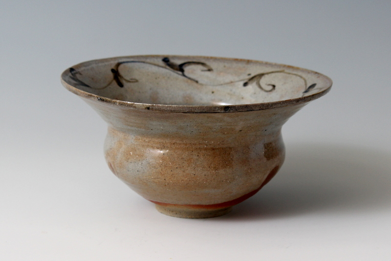 個展作品☆中里隆☆黄唐津土鍋☆希少作☆窯跡 個展作品☆中里隆☆黄