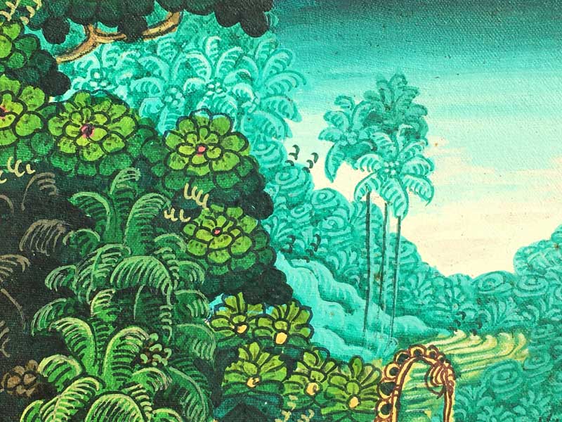 BALI島の絵（アンティーク、アート。） BALI島の絵（アンティーク