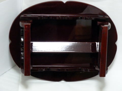 螺鈿お膳・梅の木 朱