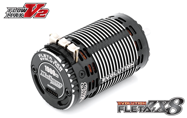 FLETA ZX8 Evolution 1/8th Scale Brushless Motor (1900KV)-Muchmore