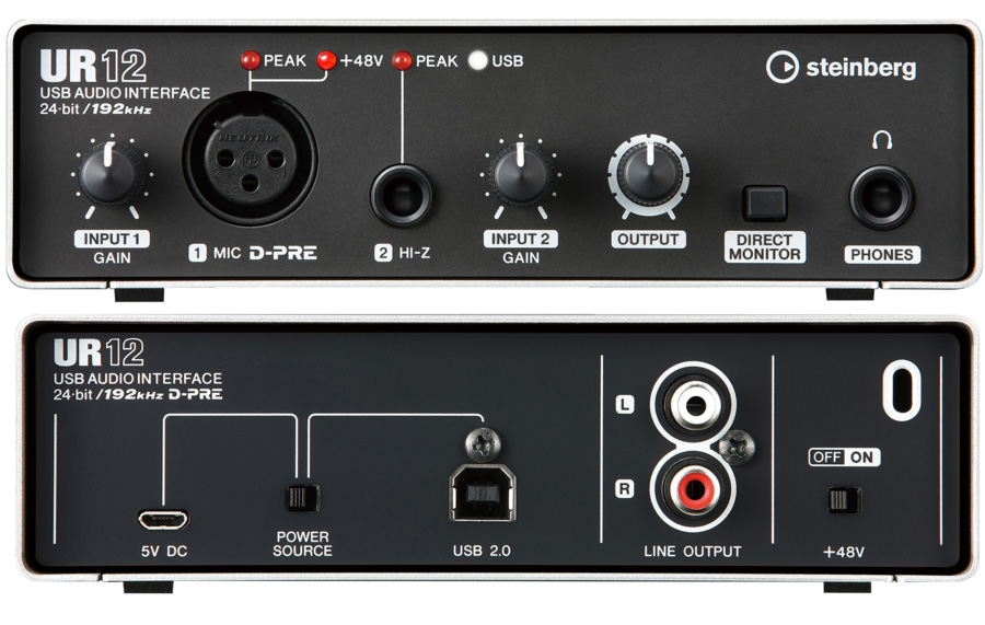 steinberg UR12 - PA/DTM（オーディオインターフェイス） | 楽器の専門