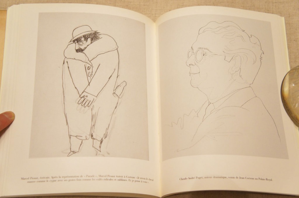 ジャン・コクトー ペン画「接吻」 （鑑定書付） ジャン・コクトーペン