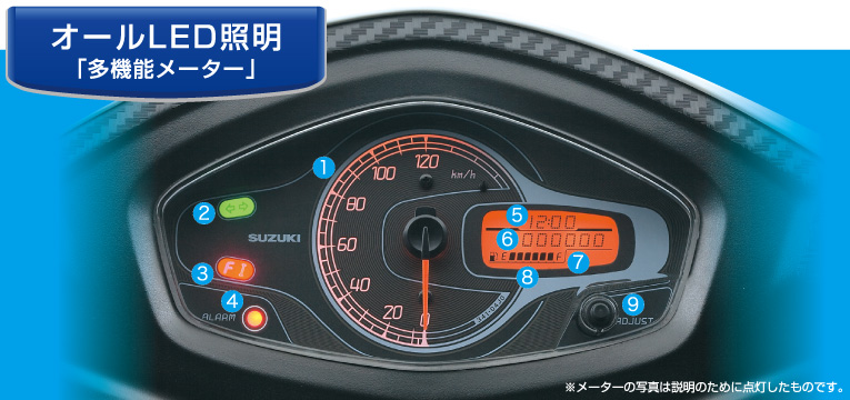 アドレスV125 純正メーター